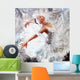 Oil Painting Girl Ballerina Dancing Wall Decal
