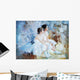 Oil Painting Pair of Girl Ballerinas Wall Decal