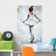 Oil Painting Girl Ballerina Wall Decal