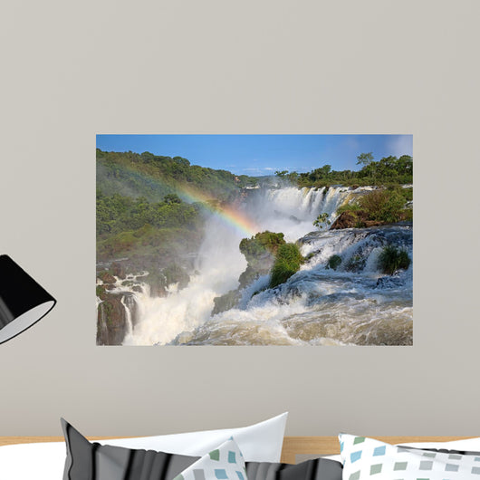 Rainbow over Iguazu Waterfall Wall Decal