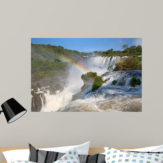 Rainbow over Iguazu Waterfall Wall Decal