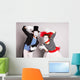 Waist-up Portrait Funny Mime Wall Decal