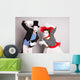 Waist-up Portrait Funny Mime Wall Decal