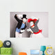 Waist-up Portrait Funny Mime Wall Decal