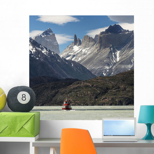 Boat Grey Lake Torres Wall Decal