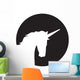 Moon Silhouette Unicorn Wall Decal
