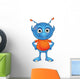Light Blue Alien Wall Decal