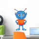 Light Blue Alien Wall Decal