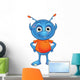 Light Blue Alien Wall Decal