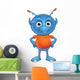 Light Blue Alien Wall Decal