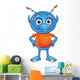 Light Blue Alien Wall Decal