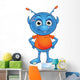 Light Blue Alien Wall Decal