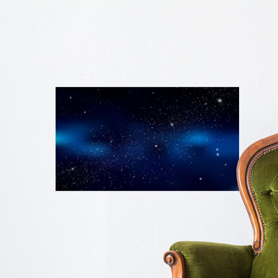 Abstract Is Space with Wall Decal Design 2 shown on a wall