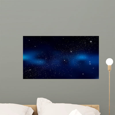 Abstract Is Space with Wall Decal Design 1 shown on a wall