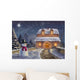 Christmas Landscape Night Original Wall Decal