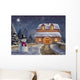 Christmas Landscape Night Original Wall Decal