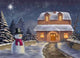 Christmas Landscape Night Original Wall Decal