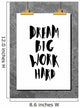 Dream Big Work Hard Wall Decal