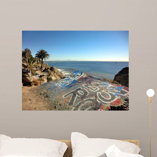 Concrete Slab with Graffiti Wall Decal