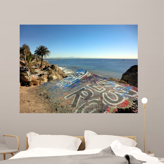 Concrete Slab with Graffiti Wall Decal