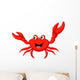 Funny Cartoon Crab Wall Decal