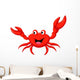 Funny Cartoon Crab Wall Decal
