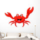 Funny Cartoon Crab Wall Decal
