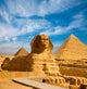Full Sphinx Profile Pyramids Wall Decal