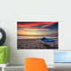 Boat and Sunrise Wall Decal