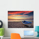 Boat and Sunrise Wall Decal