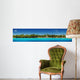 Exotic Palms Tropical Beach Wall Decal Panoramic Wall Decal