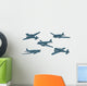 Vector Cartoon Image Set Wall Decal Sticker Set