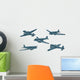Vector Cartoon Image Set Wall Decal Sticker Set