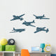 Vector Cartoon Image Set Wall Decal Sticker Set