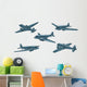 Vector Cartoon Image Set Wall Decal Sticker Set