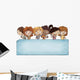 Group Kids with Tabley Wall Decal
