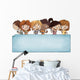 Group Kids with Tabley Wall Decal
