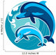 Feng Shui Dolphin Wave Wall Decal