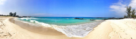 Empty Tropical Beach Panorama Wall Decal Panoramic Wall Decal
