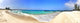 Empty Tropical Beach Panorama Wall Decal Panoramic Wall Decal