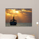 Sunrise Mexican Fishing Boat Wall Decal