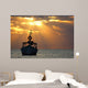 Sunrise Mexican Fishing Boat Wall Decal