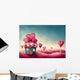Fantasy Cup Cake House Wall Decal
