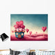 Fantasy Cup Cake House Wall Decal