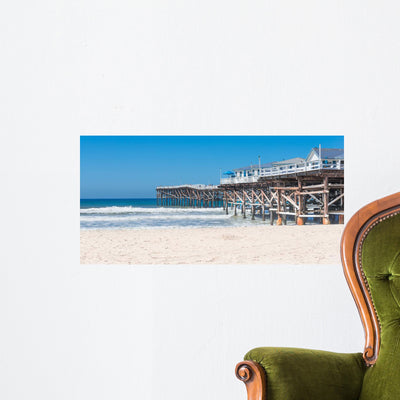 San Diego California Wall Decal shown on a wall