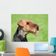 Airedale Terrier Spring Garden Wall Decal