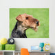 Airedale Terrier Spring Garden Wall Decal
