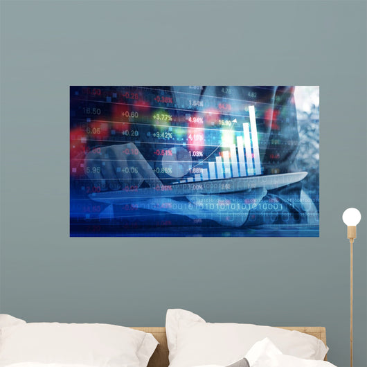 Business Woman Are Checking Wall Decal