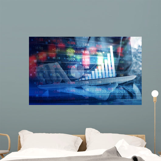 Business Woman Are Checking Wall Decal
