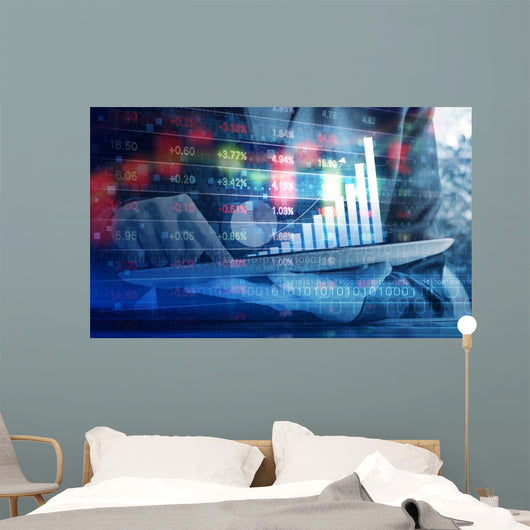 Business Woman Are Checking Wall Decal